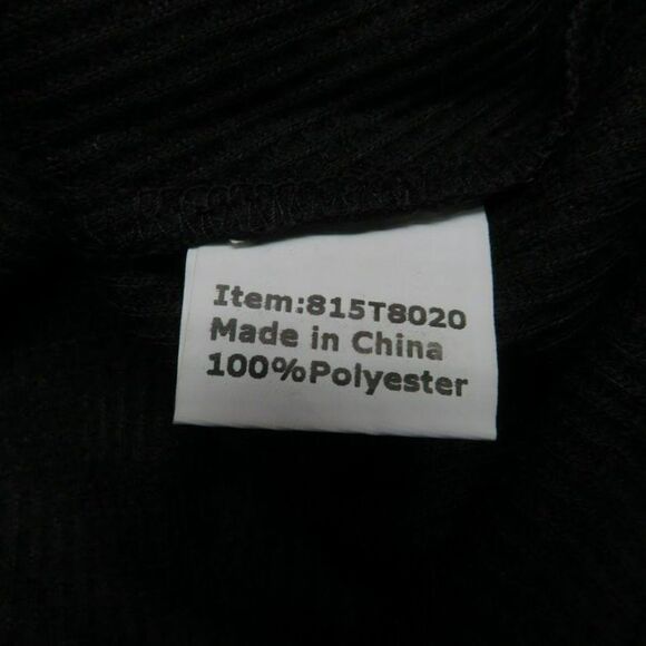 Souq Fone Knot Front Long Sleeve Shirt Women's Size Medium Black Athletic Exerci - Picture 6 of 13